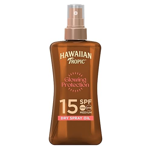 Hawaiian Tropic Spf 15 Protective Dry Spray Oil - 1 Count Sunscreen For Sun Protection