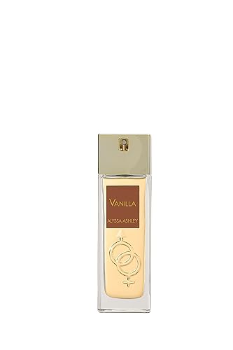 ALYSSA ASHLEY Vanilla Perfume for Women & Men - 1.7 oz EDP Spray with White Flowers & Rose Petals - Luxurious Vanilla Fragrance