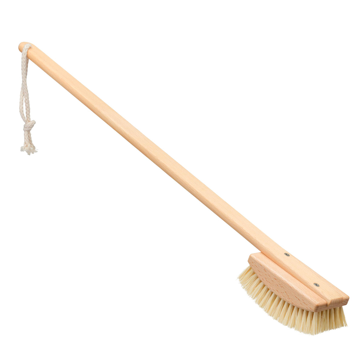 Redecker Extra-Long Bath And Foot Brush - Oiled Beechwood, Tampico Bristles, 24 Inch