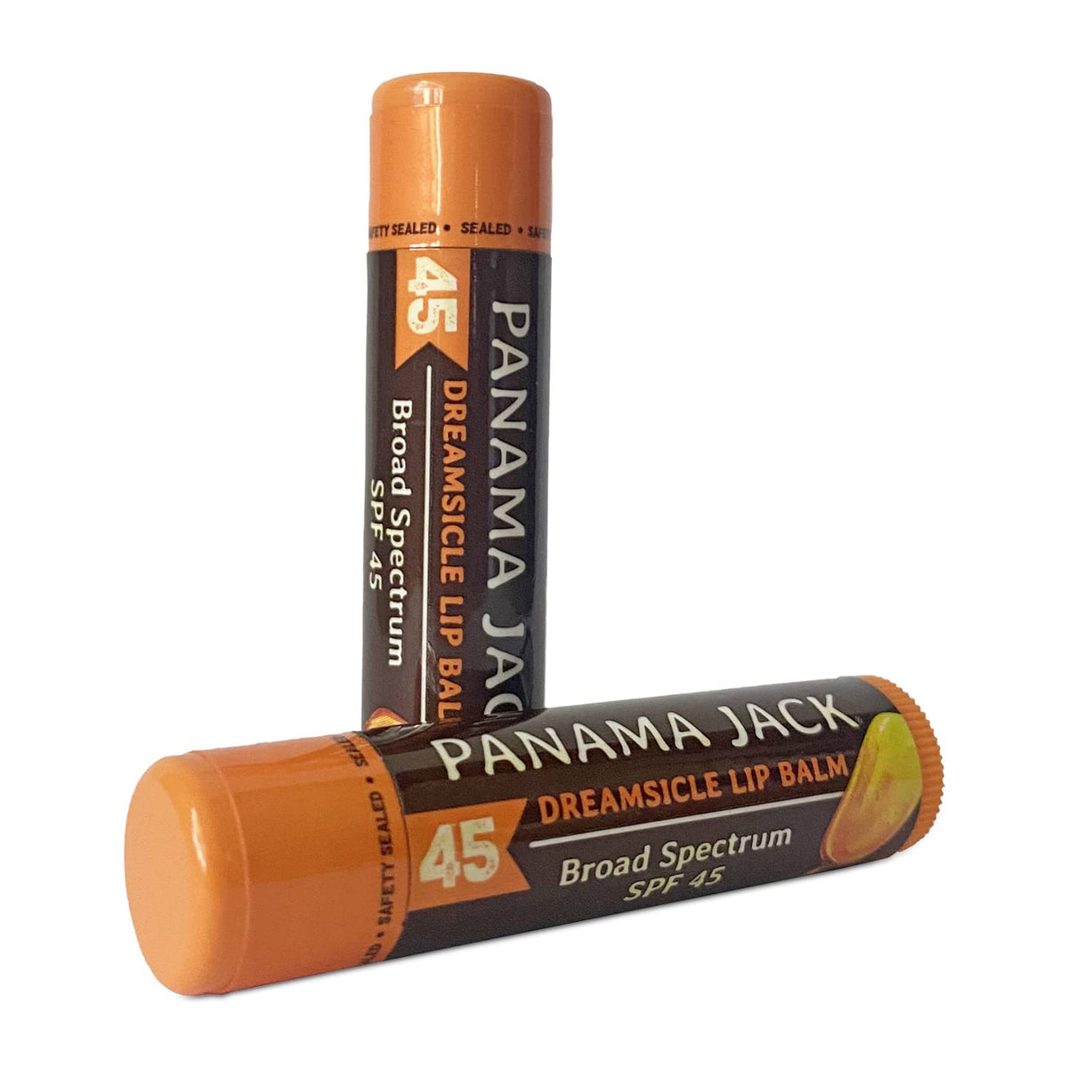 Panama Jack Sunscreen Lip Balm Spf 45 - Broad Spectrum Uva-Uvb, 12-Pack Dreamsicle