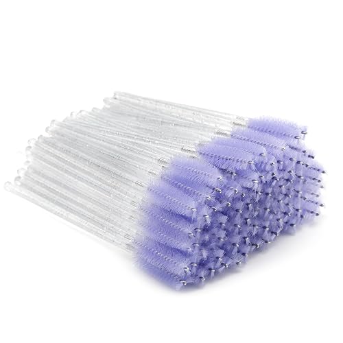 G2Plus 300Pcs Disposable Mascara Brushes - Crystal Eyelash Spoolies For Extensions & Makeup