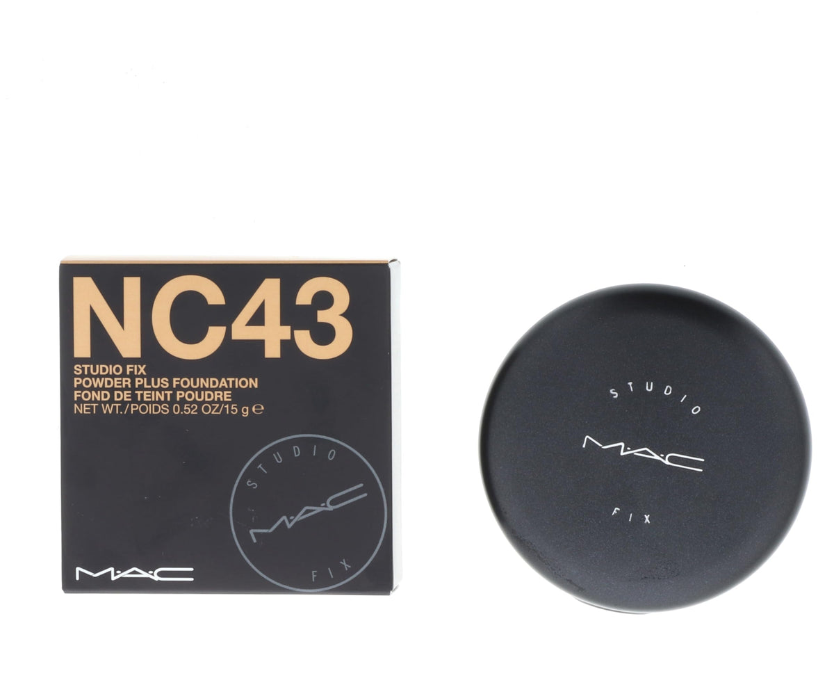 Mac Studio Fix Powder Plus Foundation Nc43 - 15G/0.52Oz - Smooth Matte Finish, Long-Lasting Wear