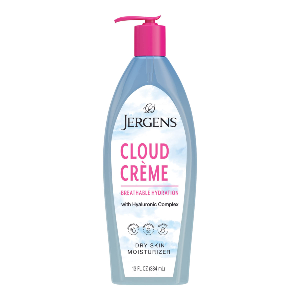 Jergens Cloud Créme Hand Cream, Non-Greasy Lotion With Hyaluronic Complex, 3 Pack, 3 Fl Oz