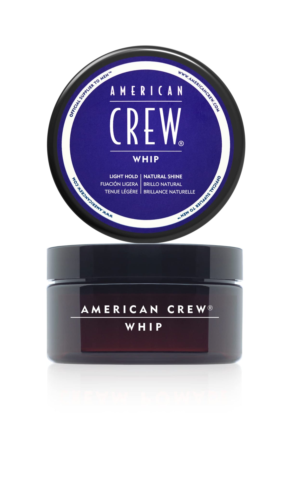 American Crew Men'S Whip Styling Cream, Light Hold Hair Gel, 3 Oz - Natural Shine