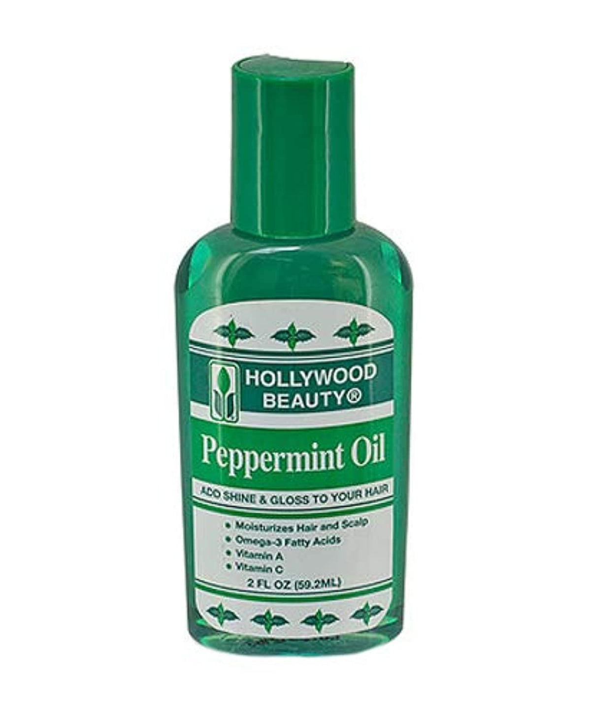 Hollywood Beauty Peppermint Hair Oil 2 Oz - Conditions Hair & Scalp, Moisturizes With Omega-3