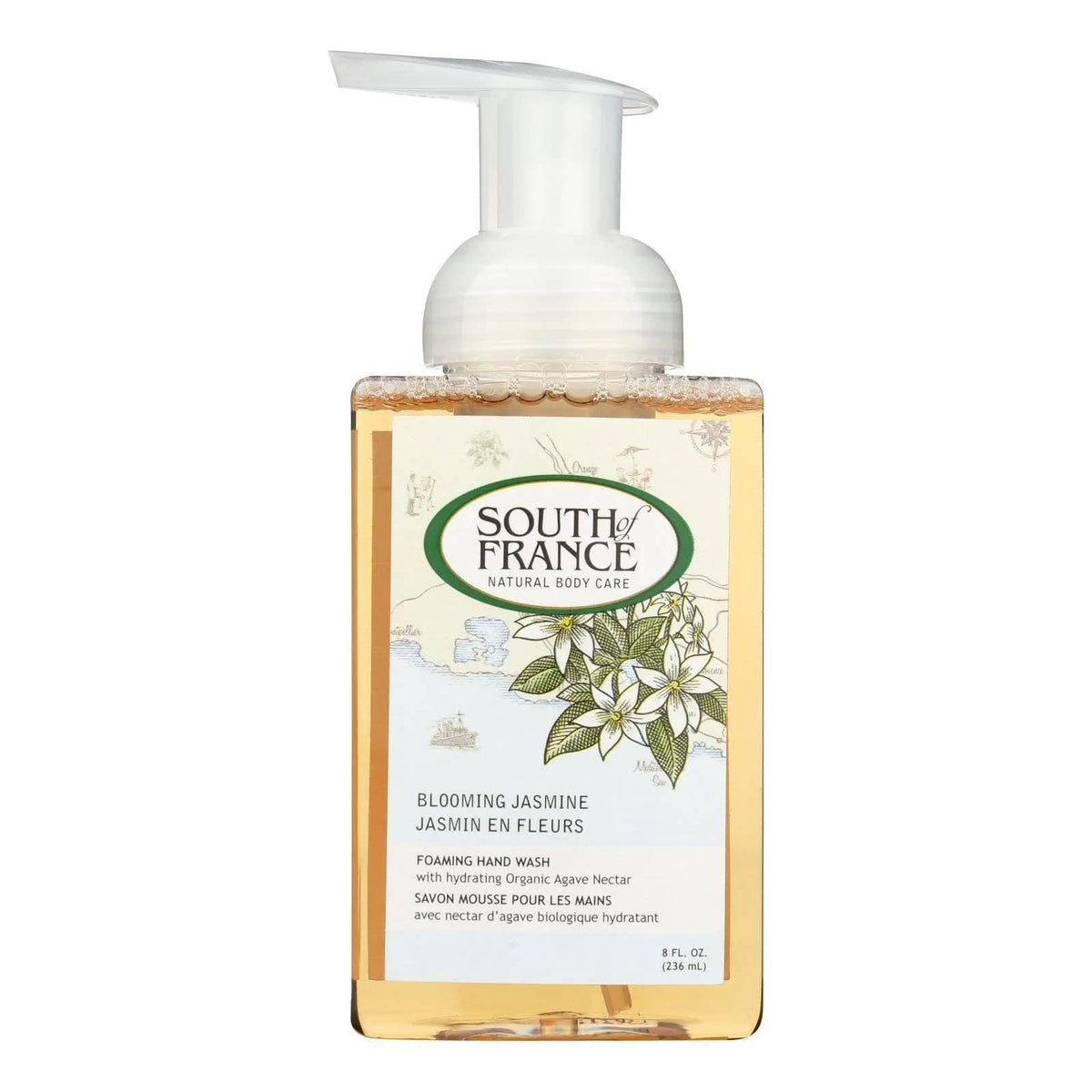 South Of France Foaming Hand Wash With Agave Nectar & Jasmine, 8 Fl Oz