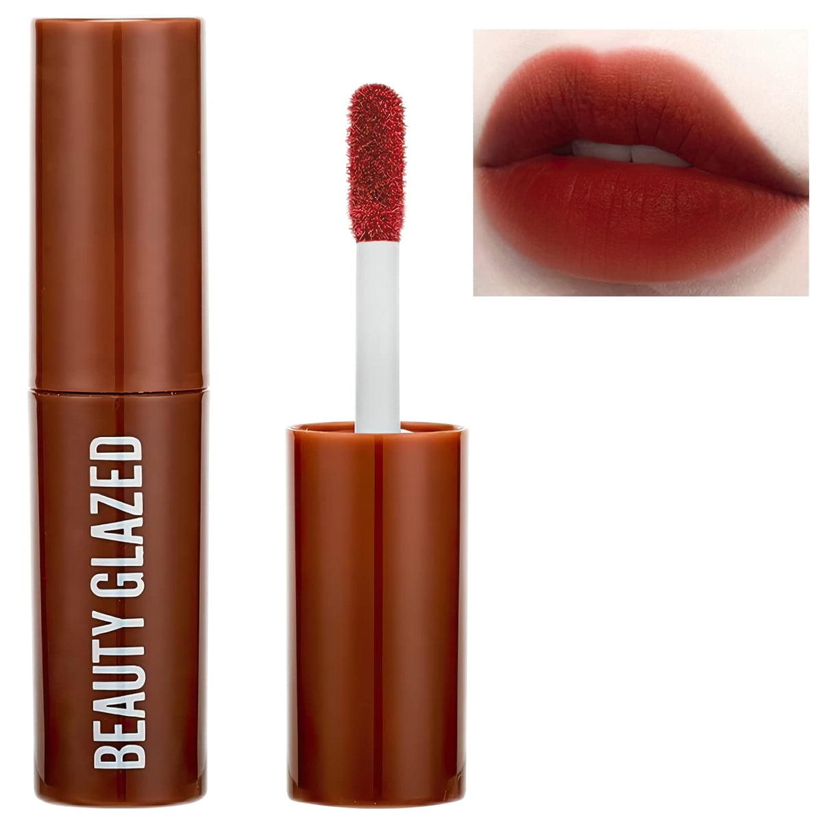 Mielikki Chocolate Matte Liquid Lipstick #109 Mocha Brown - Long Lasting, Smudge Proof, Non-Stick