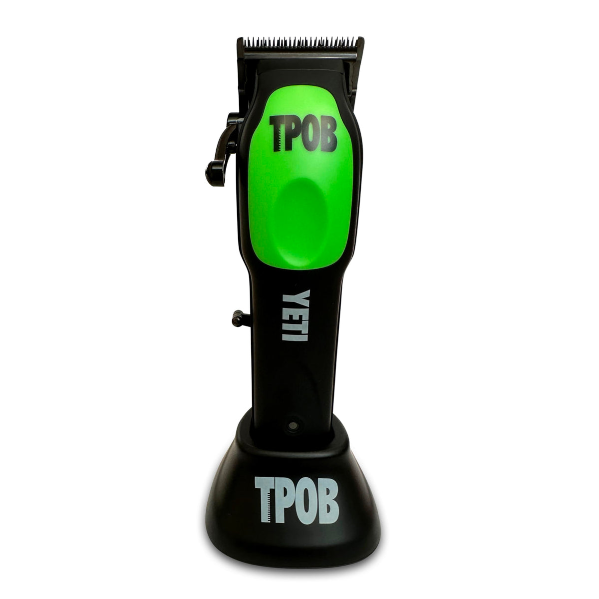 Tpob Yeti 10000 Rpm Professional Hair Clipper Set - Magnetic, Carbon Steel, Clipper Black/Green