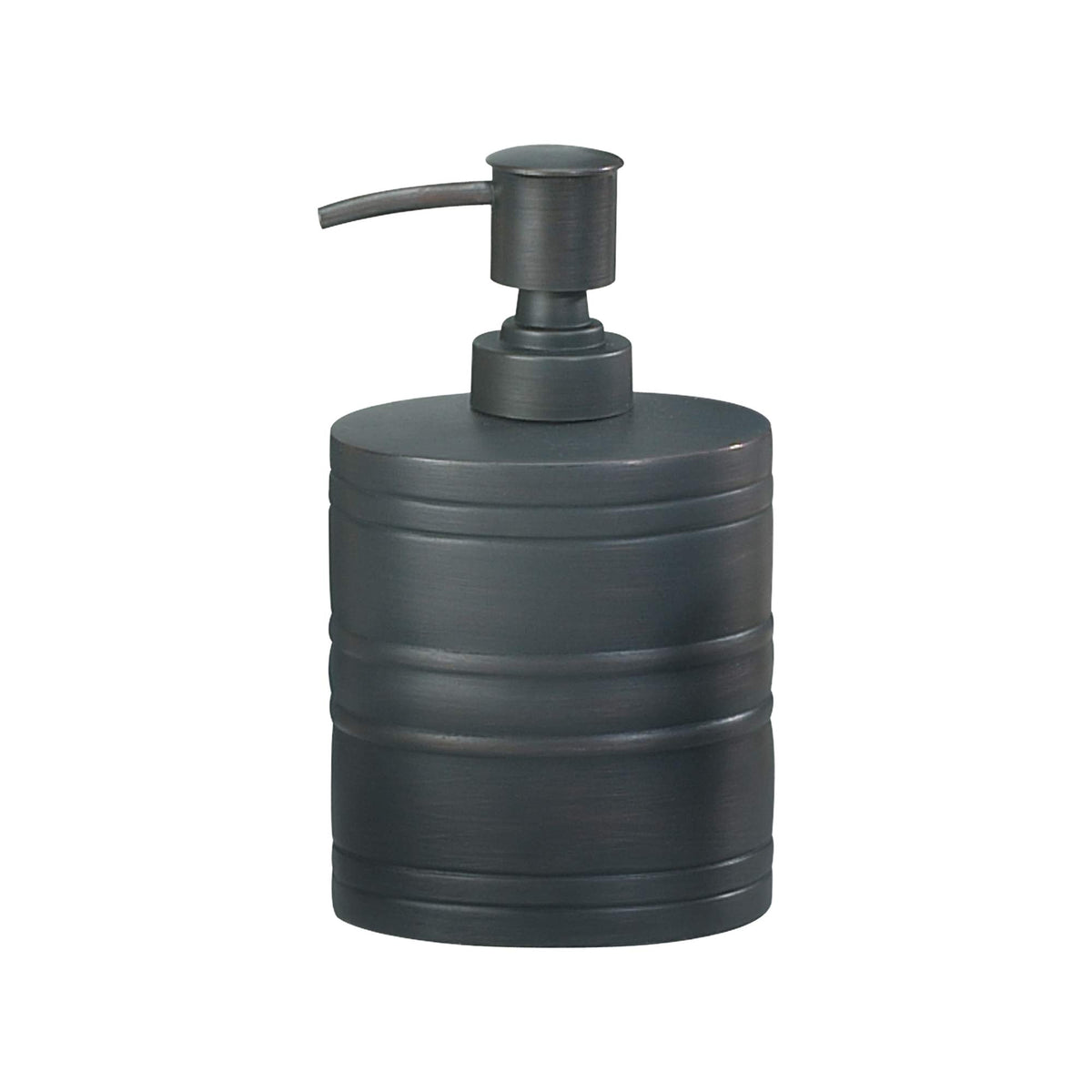 Nu Steel Oil Rubbed Bronze Lotion Pump Dispenser - 8 Oz. Liquid Soap Holder For Bathroom & Kitchen