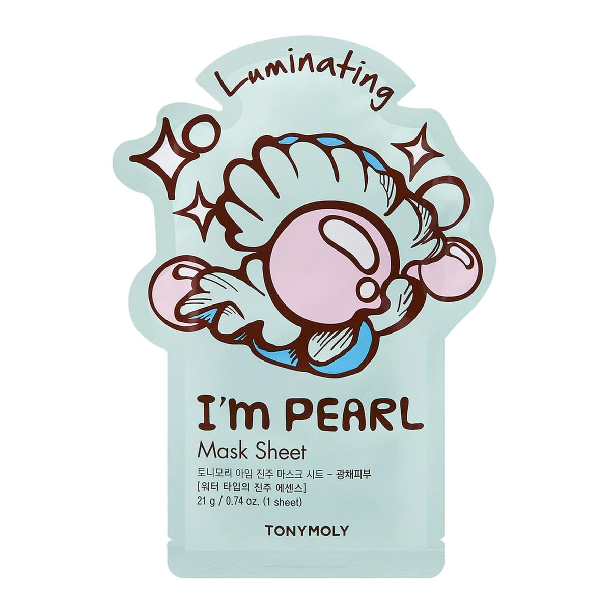 Tonymoly I'M Real Pearl Luminating Mask Sheet - Hydrating Face Mask, 1 Count