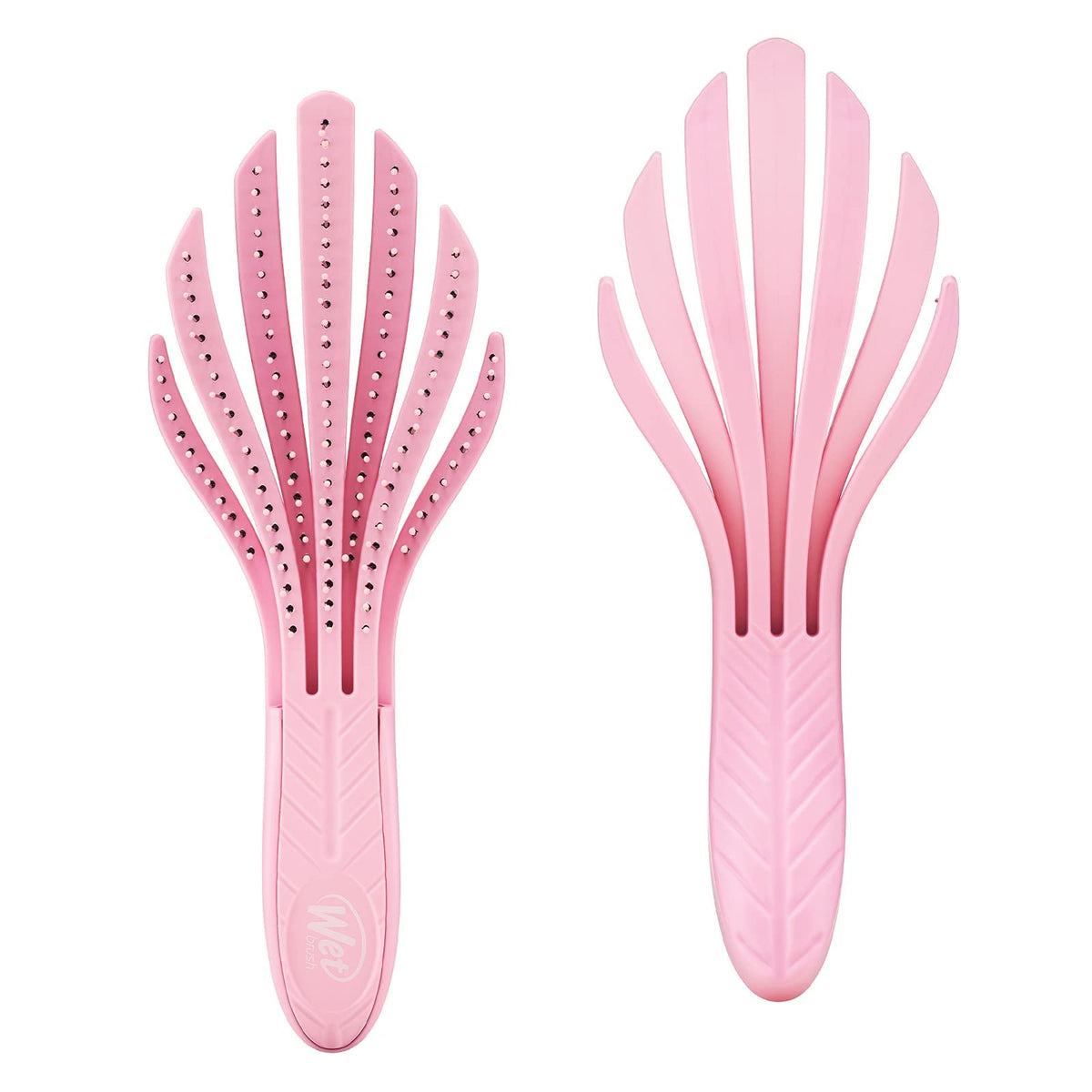 Wet Brush Go Green Curl Detangler - Pale Pink, Ultra-Soft Intelliflex Bristles For Curly Hair