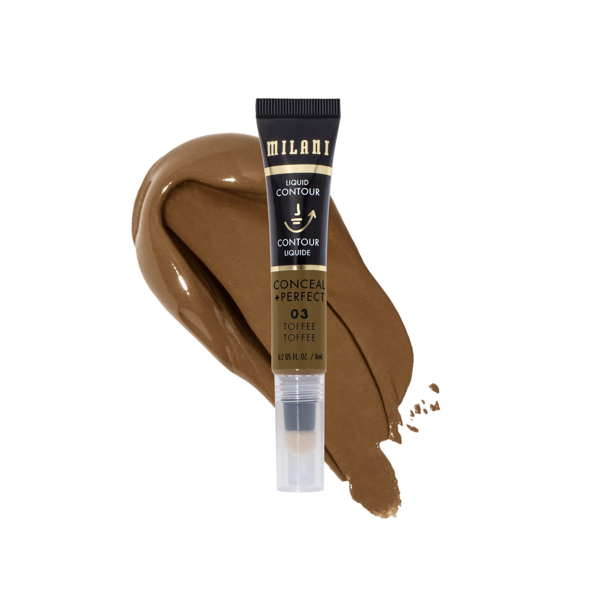 Milani Conceal + Perfect Liquid Contour, Toffee - Face Lift Collection, 0.2 Fl Oz