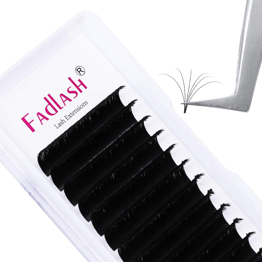 FADLASH Volume Lash Extensions 0.05 DD Curl Easy Fan 12mm - C D DD Length Mix 10-25