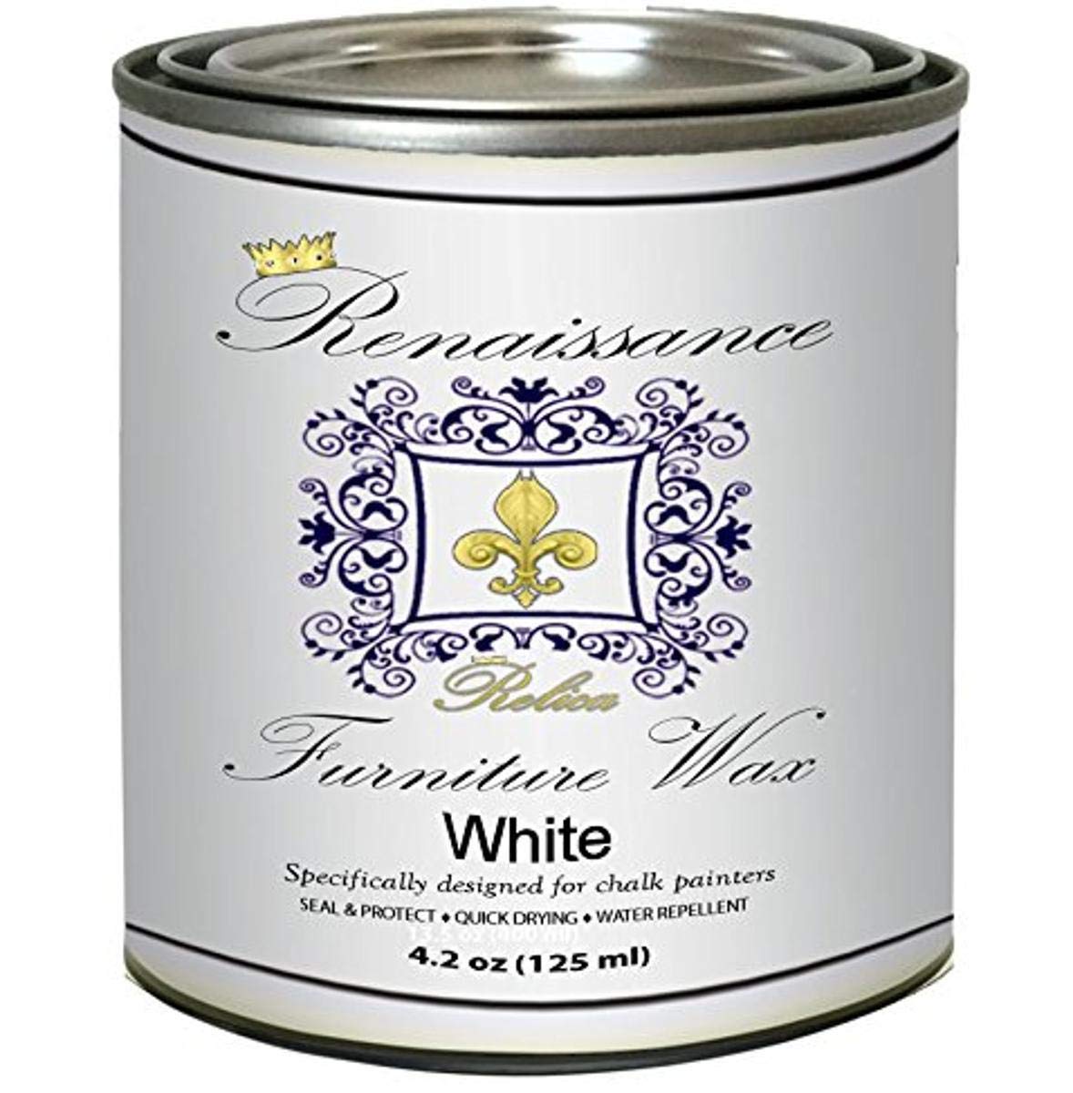 Retique It Furniture Wax, Oil-Based, 4.2 oz, 05 White - Perfect for Restoration and Finishing