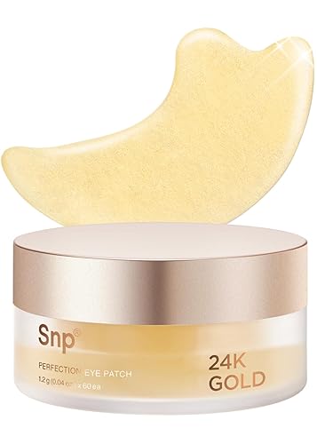 Snp 24K Gold Perfection Eye Patch - Nourishing Under Eye Treatment For Puffiness & Dark Circles