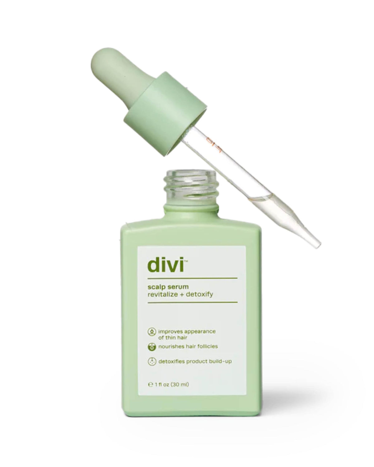 Divi Hair Scalp Serum For Thinning Hair - Nourishes Scalp & Removes Buildup, 30Ml