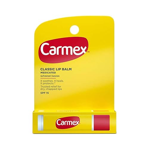 Carmex Lip Balm Stick, Original Flavor, 12 Pack, 0.15 Oz Each - Moisturizing & Soothing