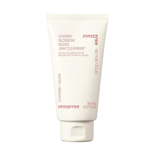 Innisfree Cherry Blossom Glow Jam Cleanser - Sulfate Free Korean Face Wash For Glowing Skin 32 Fl Oz