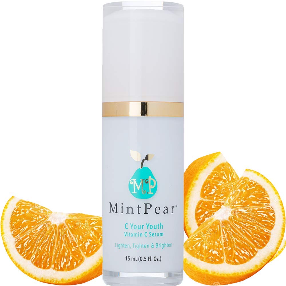 Mp Mintpear Vitamin C Serum - Anti Aging, Dark Circle & Wrinkle Reducer, 15Ml Airless Pump