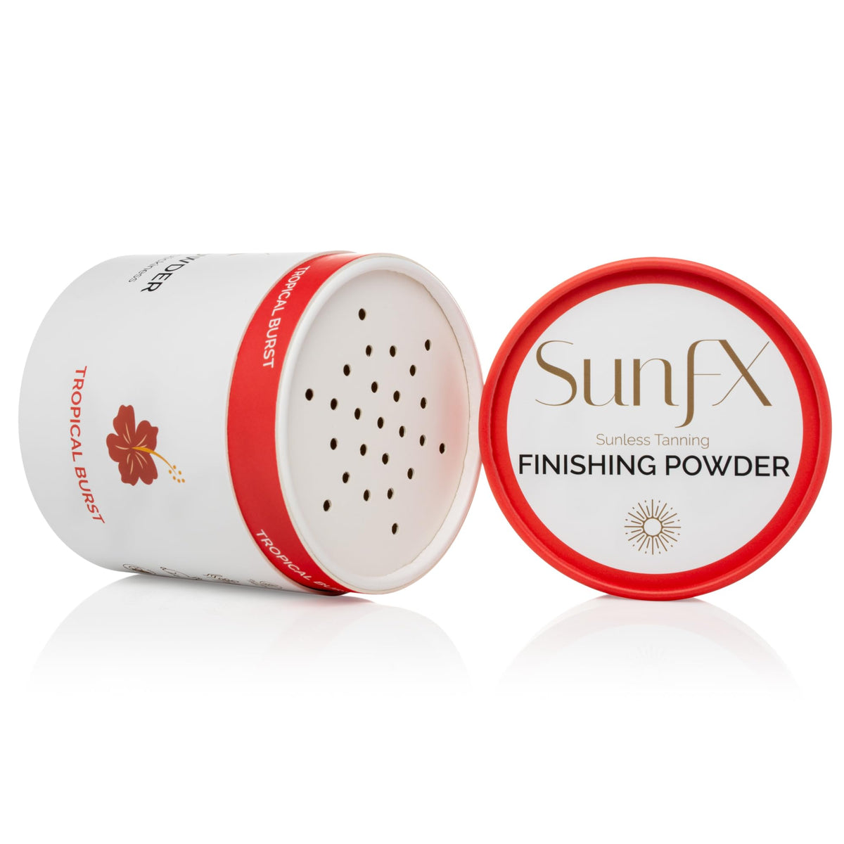 Sunfx Translucent Finishing Powder, Talc-Free, Shimmer Bronzing Powder, Tropical Burst, 4 Oz