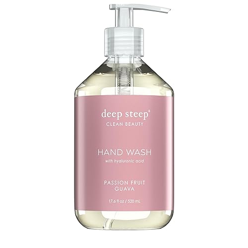 Deep Steep Passion Fruit Guava Liquid Hand Wash, 17.6 Fl Oz - Moisturizing & Refreshing