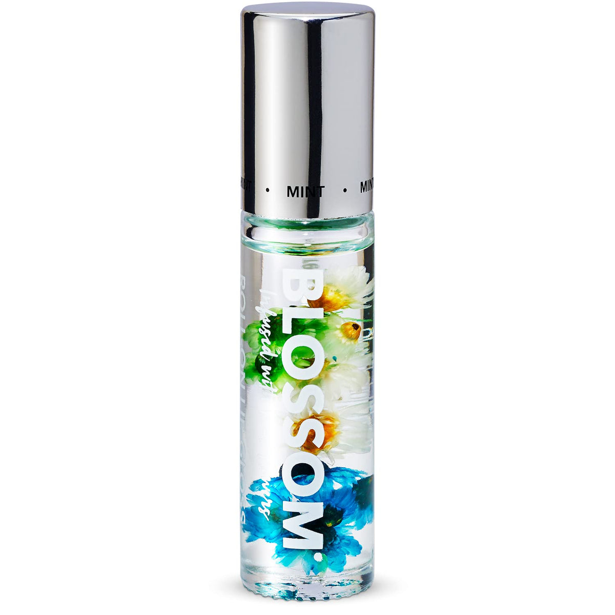 Blossom Scented Lip Gloss With Real Flowers, Mint Flavor, 0.20 Fl. Oz., Made In Usa