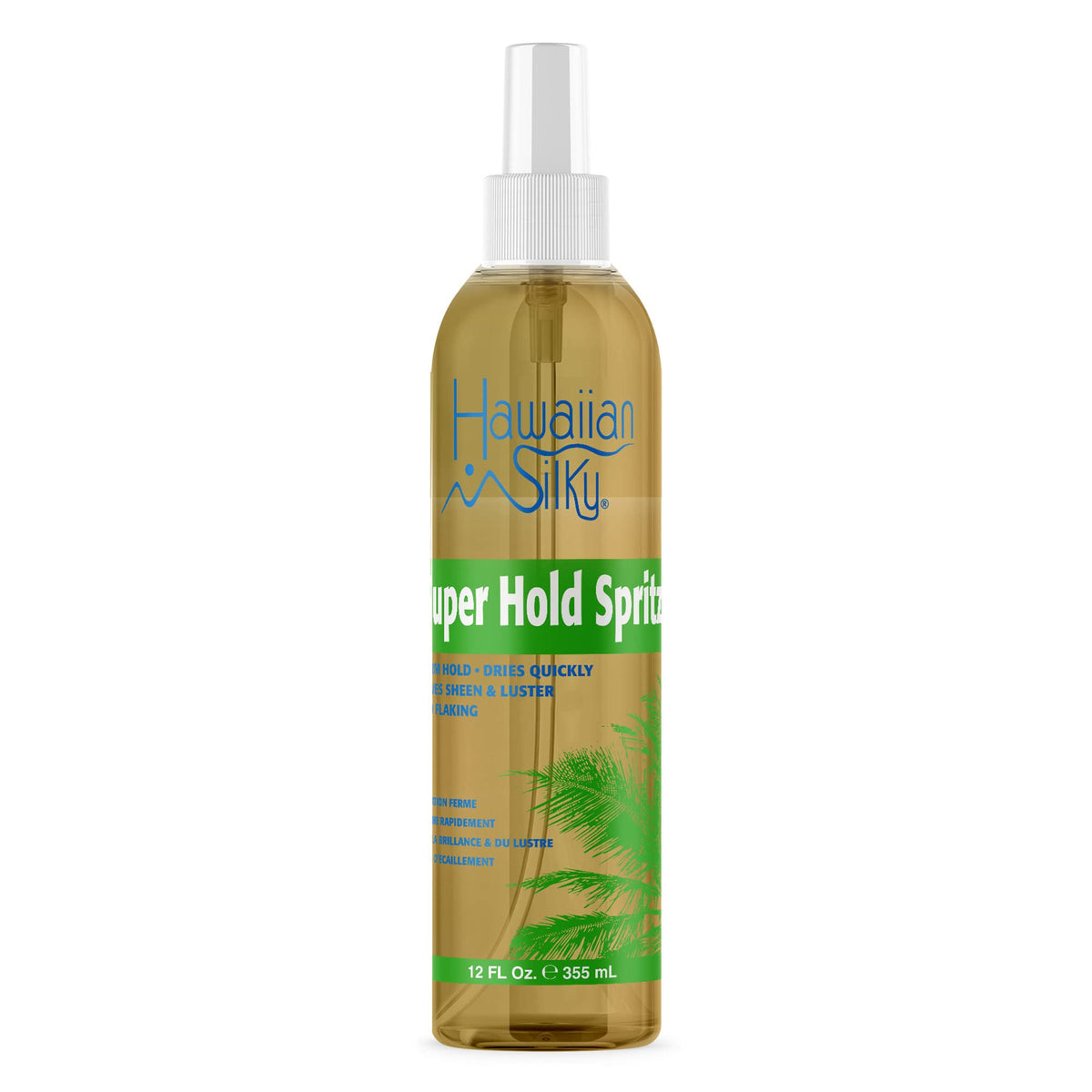 Hawaiian Silky Super Hold Spritz - 12 Oz Hair Spray For Long-Lasting Hold And Shine