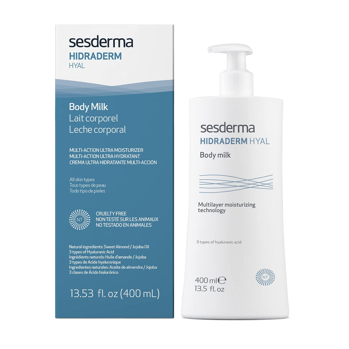 Sesderma Hidraderm Hyal Body Lotion 13.5 Fl Oz - Hydrating Moisturizer For Dry Skin