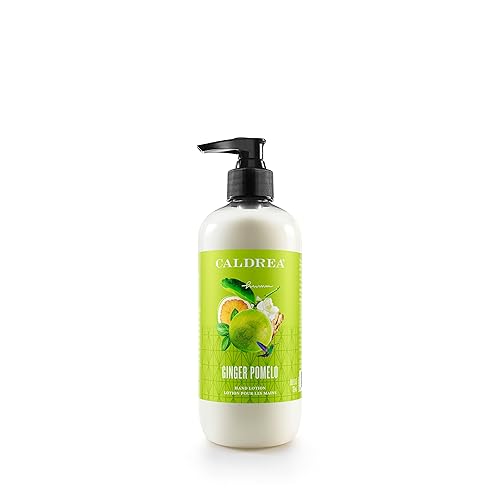 Caldrea Hand Lotion, Ginger Pomelo Scent, Shea Butter & Aloe, 10.8 Oz For Dry Hands