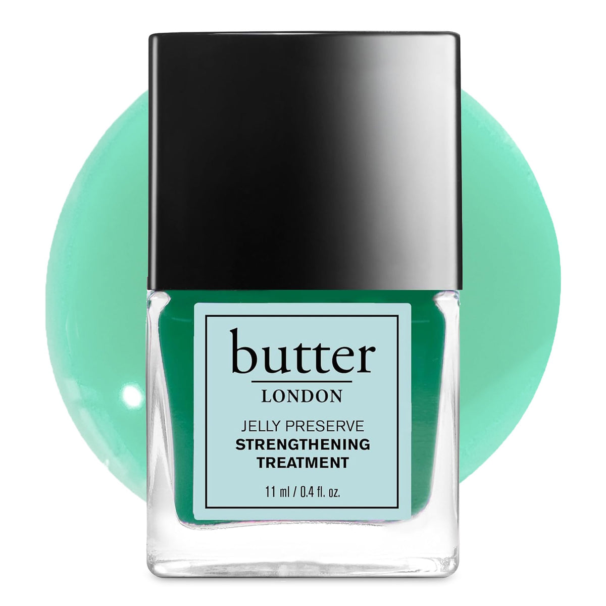 butter LONDON Nail Strengthener, Jelly Preserve (Strawberry Rhubarb), 0.4 Fl Oz - Pink Polish