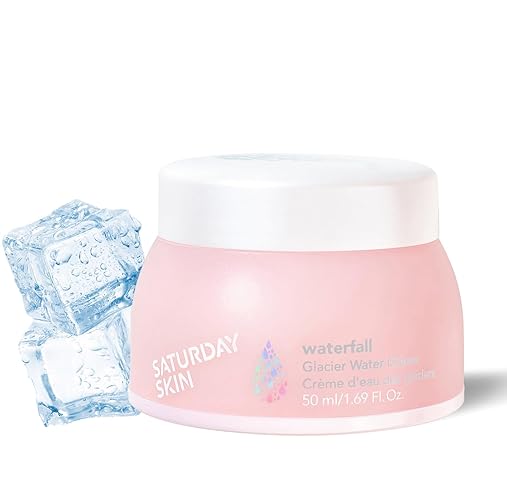 Saturday Skin Waterfall Cream Face Moisturizer - Oil-Free Gel, Hydrating, 1.7 Fl Oz