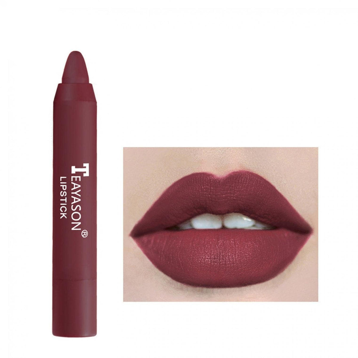 Agrifilm Matte Velvet Lipstick Crayon, Long-Lasting Waterproof Lip Stain For Women, Color 11