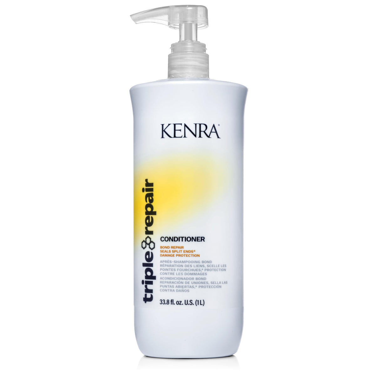 Kenra Professional Triple Repair Conditioner, Sulfate-Free, 33.8 Oz - Repairs Damaged Hair