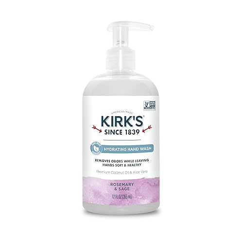 Kirk'S Natural Hand Soap - Odor-Neutralizing Castile Liquid Soap, Rosemary & Sage, 12 Fl Oz