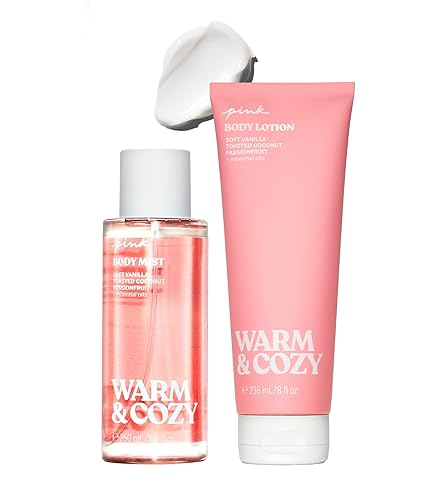 Victoria'S Secret Pink Warm & Cozy Mist & Lotion Set, 16.4 Fl Oz - Perfect Gift Set