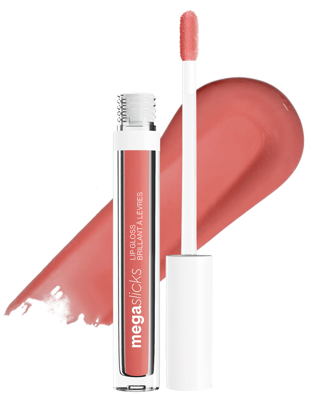 Wet N Wild Mega Slicks Lip Gloss - Long Lasting, Hyaluronic Acid, High Shine, Attitude Check