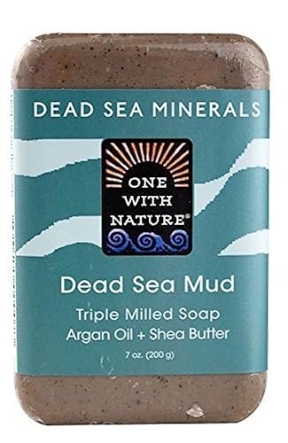 One With Nature Dead Sea Mud Soap Bar - Natural Cleansing 1 Count