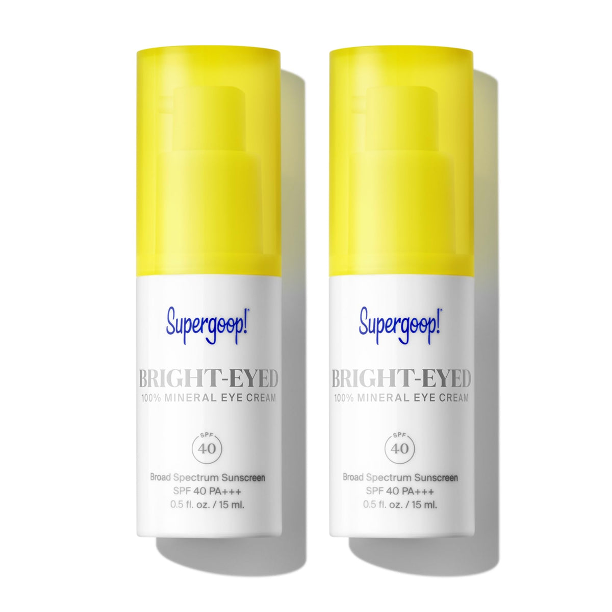 Supergoop! Bright-Eyed Mineral Eye Cream, Spf 40, 0.5 Oz (2 Pack) - Hydrating For