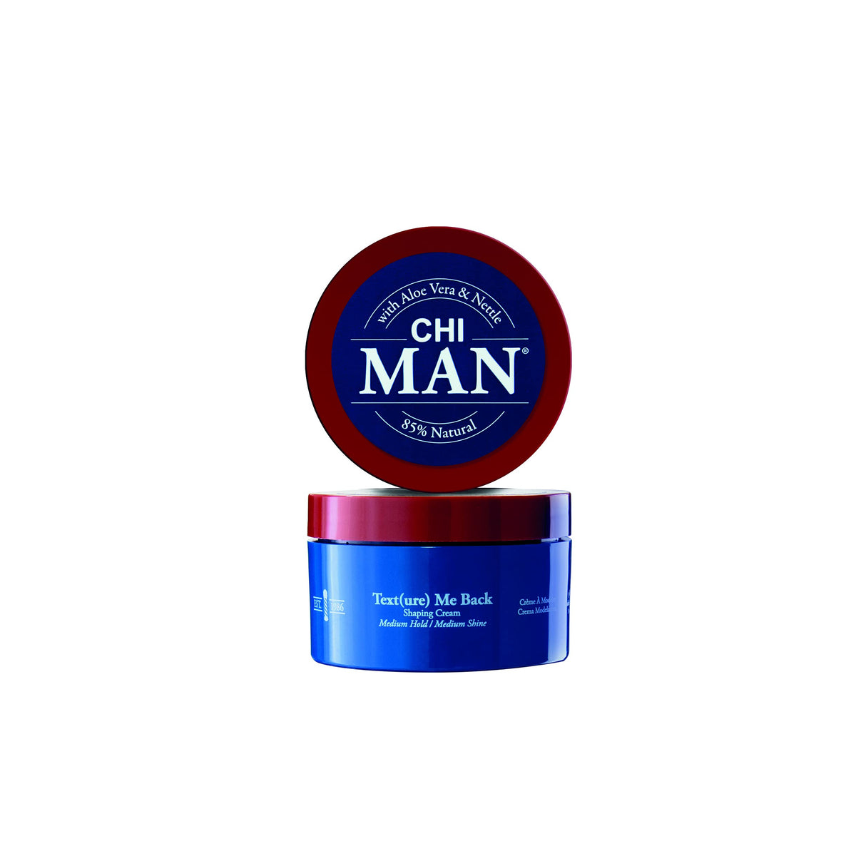 Chi Man Texture Me Back Cream - Medium Hold Men'S Hair Styling, Oud Fragrance, 3 Oz