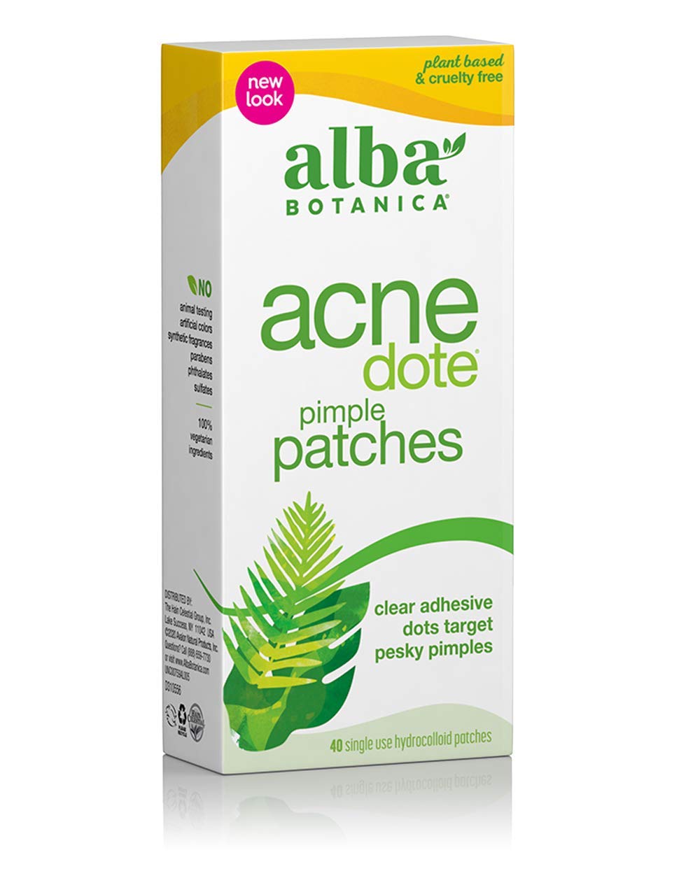 Alba Botanica Acnedote Pimple Patches - Hydrocolloid Spot Treatment, 40 Count