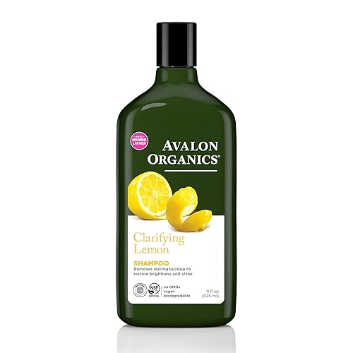 Avalon Organics Lemon Shampoo - Clarifying, Removes Buildup, Restores Brightness, 11 Fl Oz