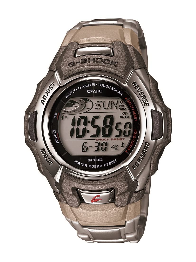 Casio G-Shock Mtgm900Da-8Cr Tough Solar Atomic Silver Stainless Steel Sport Watch