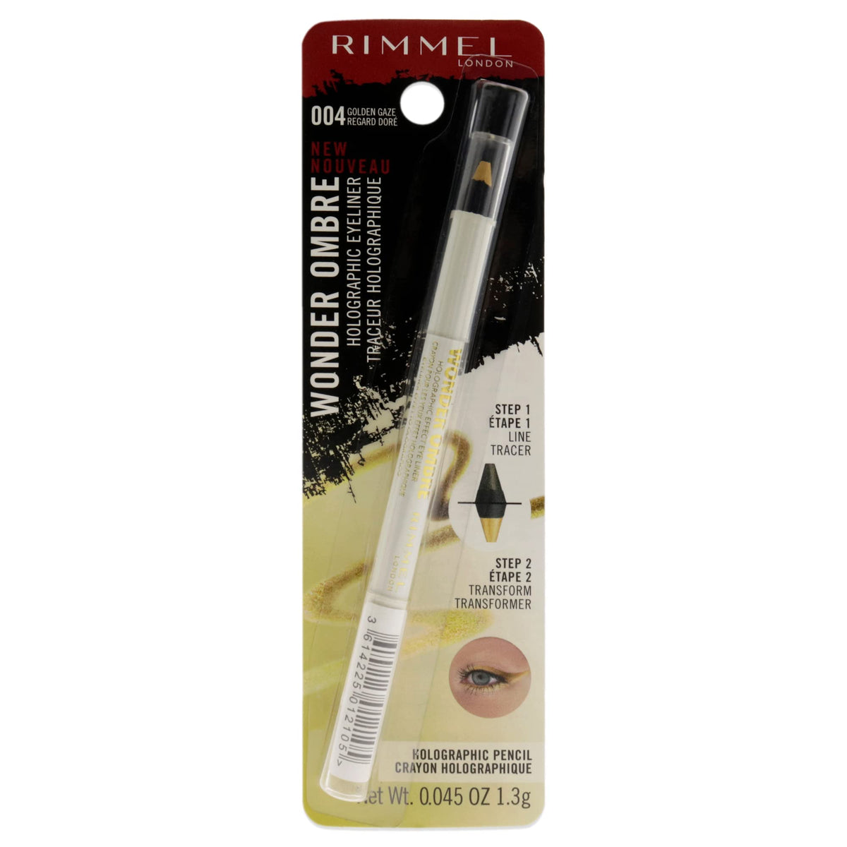 Rimmel Wonder Ombre Eye Liner, Golden Gaze - Long-lasting Color, 0.04 Ounce