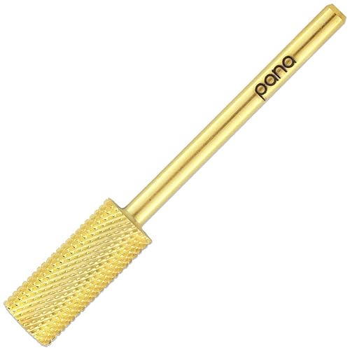 Beauticom Usa Pana Gold Small Barrel Nail Drill Bit 3/32&quot; Shank - Fine Grit For Acrylic & Gel