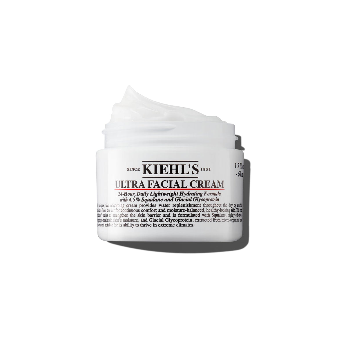 Kiehls Ultra Facial Cream  with 45 Squalane to Strengthen Skins Moisture Barrier  Skin Feels Softer and Smoother  LongLasti