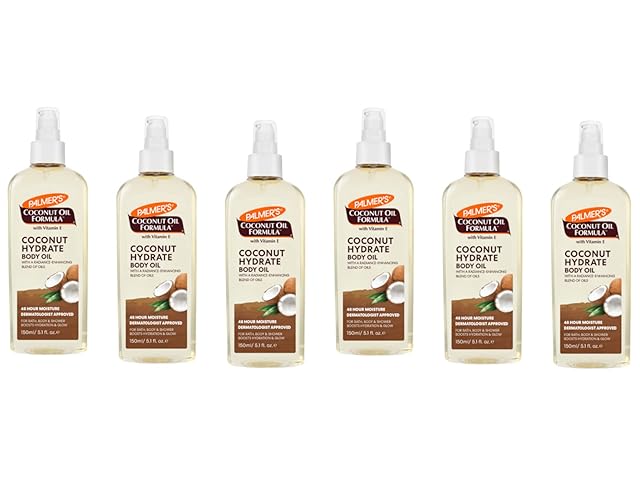 Palmer'S Coconut Oil Body Oil, 5.1 Oz (6 Pack) - Moisturizing Skin & Hair Care