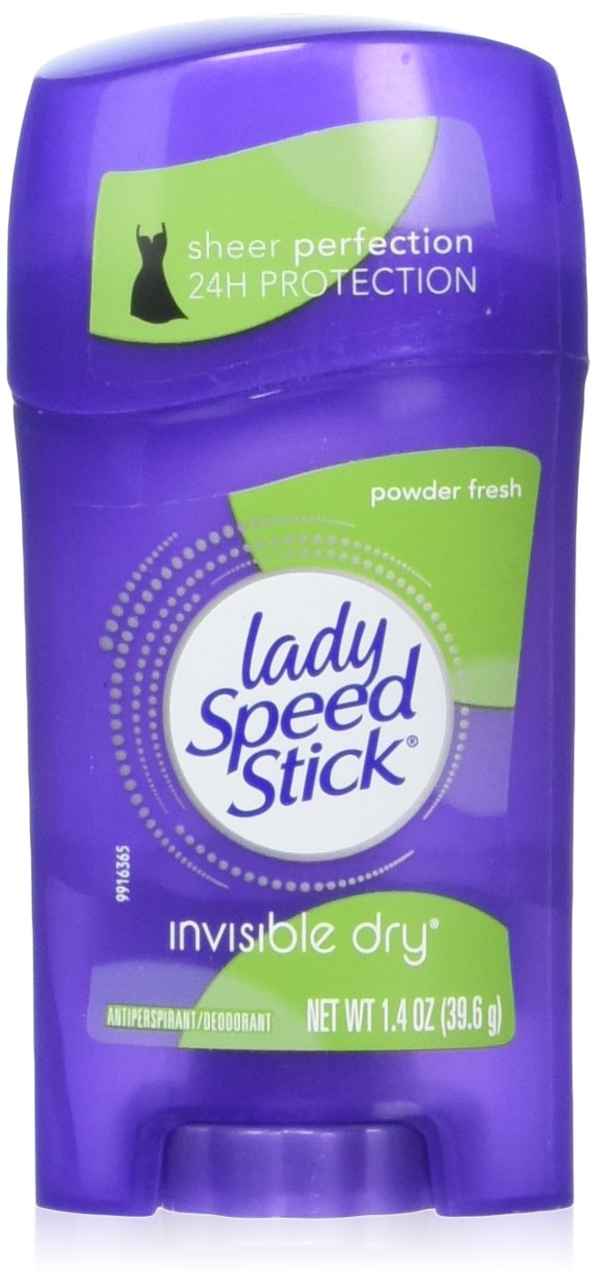 Lady Speed Stick Deodorant 1.4Oz Powder Fresh Invisible Dry - Long-Lasting Protection