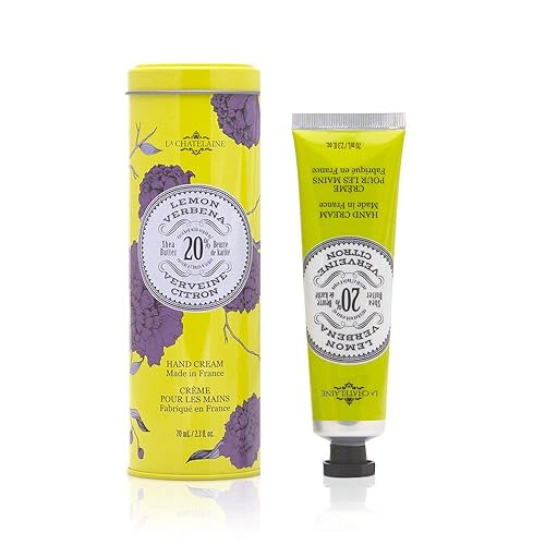 La Chatelaine Lemon Verbena Shea Butter Hand Cream, 70Ml Gift Tin, Natural & Organic