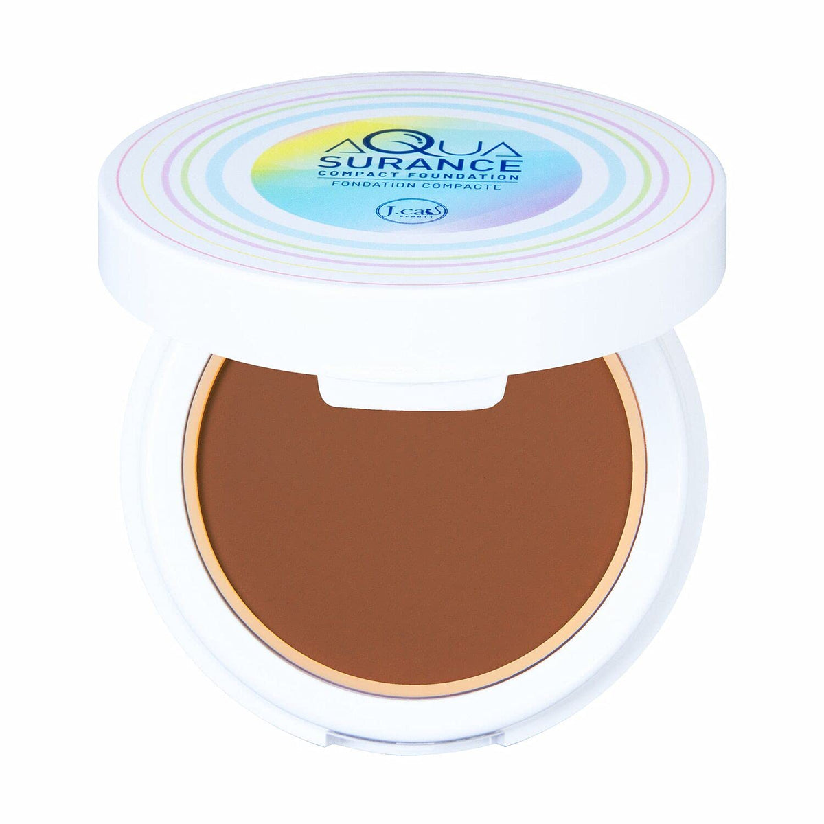 J.Cat Beauty Aquasurance Compact Foundation - Espresso, 1 Count, Lightweight Coverage