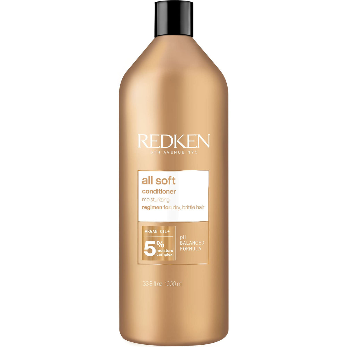 Redken All Soft conditioner  For Dry  Brittle Hair  Moisturizes  Provides Intense Softness  With Argan Oil  338 Fl Oz